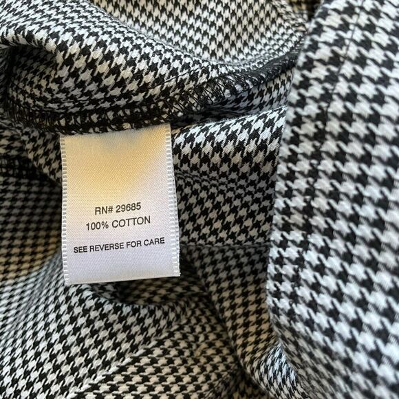 PENDELTON Woman's Shirt Size 6 Black and White Long Sleeve Pleated Front - Picture 14 of 16